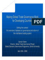 Making Global Trade Governance Work For Developing Countries