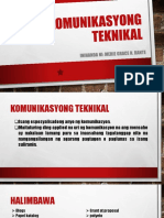 Aralin 1 Komunikasyong Teknikal