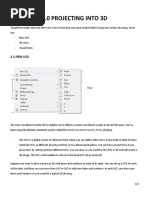 AutoCAD 3D-Projecting in 3D