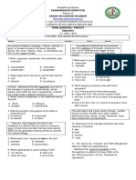 Third Quarter Grade 8 English Pretest 18