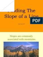 Finding The Slope of A Line
