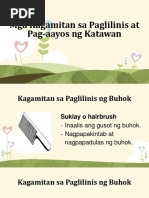 Mga Kagamitan Sa Paglilinis at Pag-Aayos NG Katawan Slide Pre