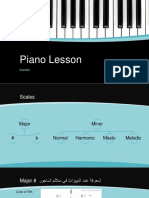 Piano Lesson Scales and Chords Guide