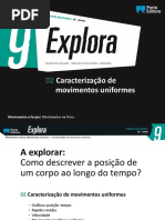 Caracterização de Movimentos Uniformes