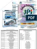 JPI-PH Campus Orientation Agenda