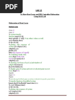 To Show Using MATLAB: Root Locus and PID Controller Elaboration