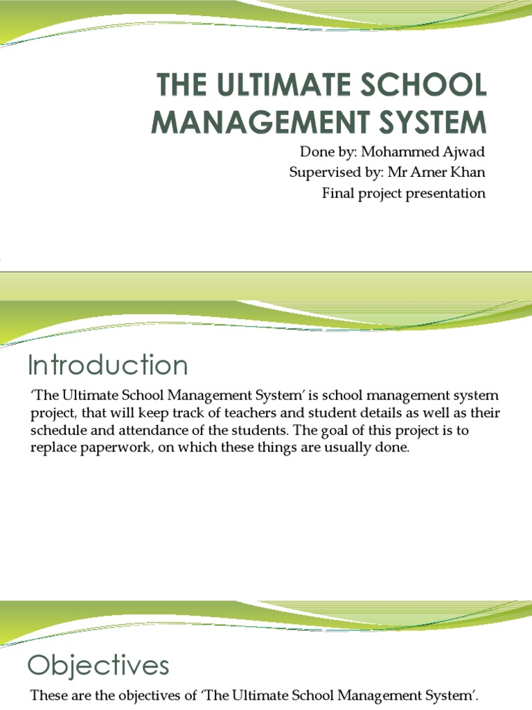 The Ultimate School Management System | PDF