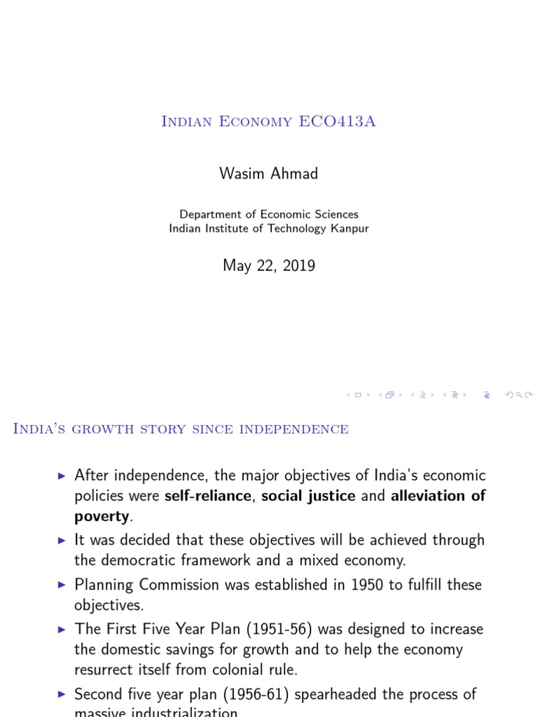 India's Economic Growth Overview | PDF | Government Budget Balance ...