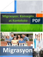 Migrasyon:Konsepto at Konteksto