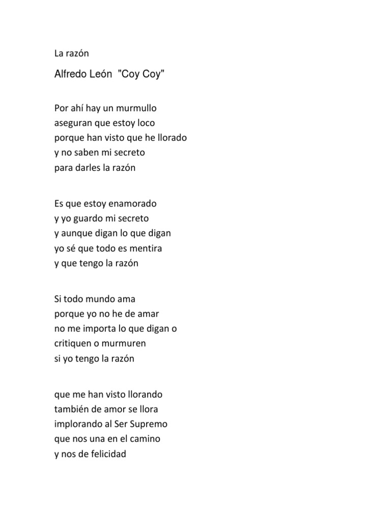 De Todo El Mundo Letra