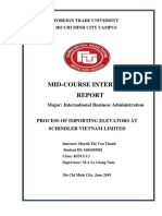 Mid-Course Internship: Major: International Business Administration