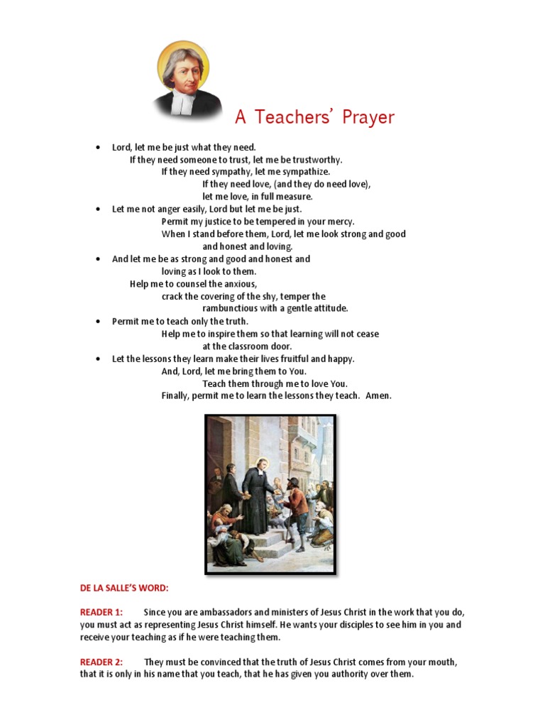 1 Prayer Teachers 2 | PDF | Love | Religious Behaviour And Experience