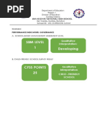 SBM Level 1 Developing 1 Cfss Points 25: Qualitative Interpretation