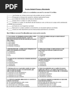 Prueba Unidad 4 Fuerza y Movimiento Septimo Basico