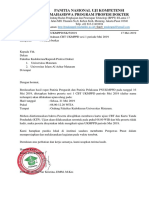 Surat Ujian Ulang CBT Sesi 1 Periode Mei 2019 - Lokasi Unram