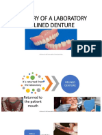 Delivery of A Laboratory Relined Denture