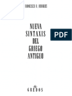 RODRÍGUEZ ADRADOS, F - Nueva Sintaxis Del Griego Antiguo