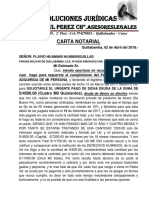 Carta Notarial Para Segur-i.e Bolivar-follana