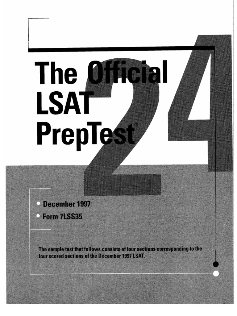 Lsac - Lsat Preptest 24 (, Lsac) | PDF