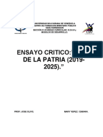 Trabajo Plan de La Patria 2019-2025