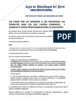 Ley de Salud Mental: Comunicado Del Colegio de Psicólogos Del Perú