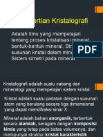 Kristalografi Dan Mineralogi I