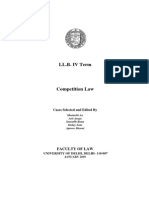 Cases For Each Topic Competition Law