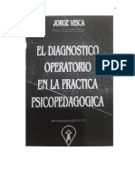 El DX Operatorio en La Practica Psicopedagogica - Jorge Visca PDF