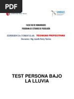 Interpretación del test de persona bajo la lluvia