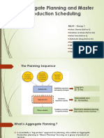 Aggregate Planning and Master Production Scheduling: MBA9 - Group 1