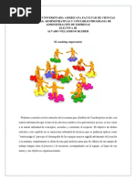 ensayo corto sobre el coaching empresarial