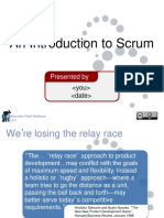 An Introduction To Scrum: Presented by