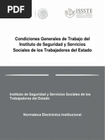 Condiciones Generales de Trabajo ISSTE