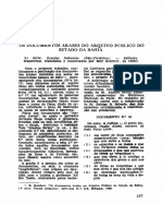 Os Documentos Arabes Do Arquivo Do Estado Da Bahia, 2 Série