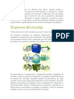 Reciclaje: proceso y beneficios del reciclaje