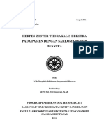 Herpes Zoster Thorakalis Dekstra Pada Pasien Dengan Sarkoma Femur Dekstra