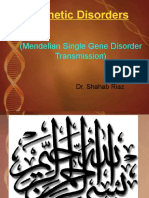 Genetic Disorders: Transmission Patterns of Single Gene Disorders