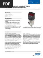 Model PSD-30 Pressure Transmitter With Integral LED Display and Programmable Solid State Switches