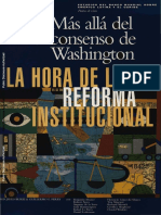 BURKI & PERRY Más Allá Del Consenso de Washington. La Hora de La Reforma Institucional.
