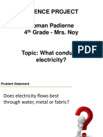 Science Project Presentation For Electrical Conductors