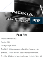 Nokia - The Market Leader'S Experience