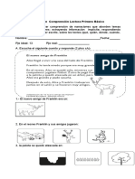 Evaluación Comprensión Lectora Primero Básico