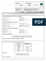 Matemática 6 Ano Dayane Junho 2019