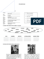 Full Name: Last Name: Grade: Date:: English Exam