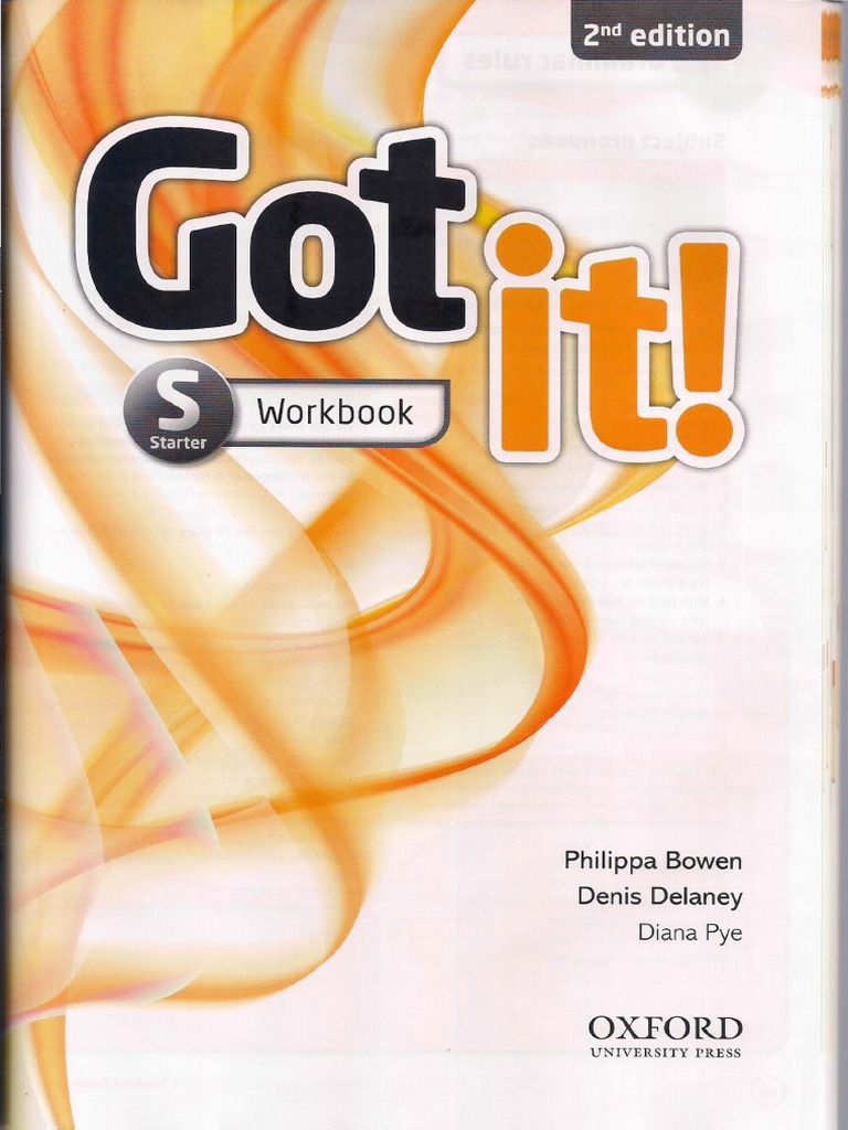 Bowen Philippa Delaney Denis Got It Starter Workbook | PDF | Plural ...