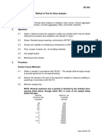 Method of Test for Sieve Analysis