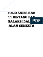 Folio Sains Bab 11 BINTANG Dan Galaksi Dalam Alam Semesta