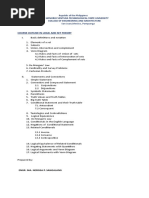 Course Outline in Logic and Set Theory