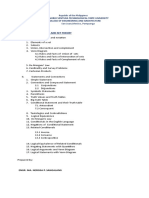 Course Outline in Logic and Set Theory