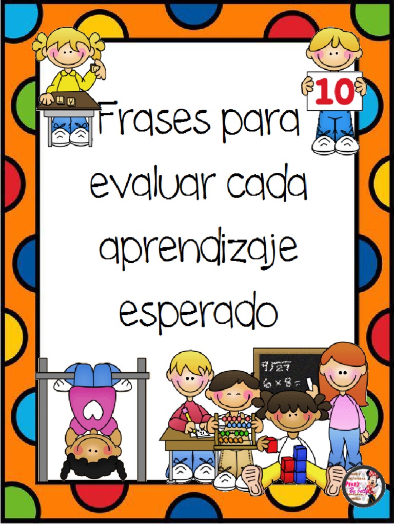 Frases Reportes de Evaluación para Preescolar | PDF | Aprendizaje |  Escritura